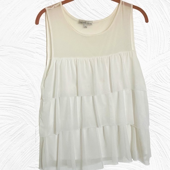 Moa Moa Ruffle Tier Top - Picture 1 of 4